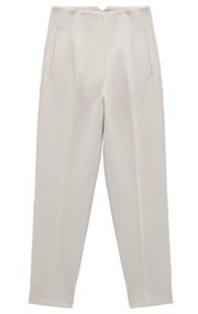 High Waist Pants In Cream