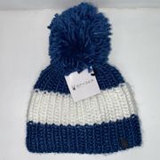 NWT Spyder Blue & White Striped Stocking Cap