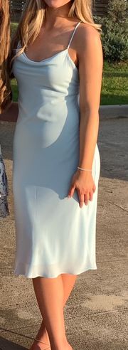 Light Blue Midi Dress