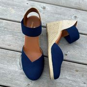 Amalia size 8 espadrilles wedges