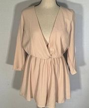 Dainty Hooligan Lace Back Romper Blush Women's Size Small NWT