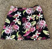 black floral skort size 18