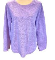 Oscar de la Renta lavender lounge top size L