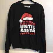 Not so Ugly Cute Christmas Sweater Santa Sweatshirt Size XS