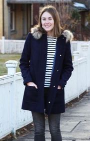 J.Crew Vail Parka Wool Coat Size 6