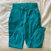 scrub bottoms teal blue