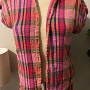 Beach Lunch Lounge plaid shirt in medium