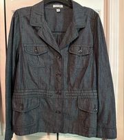 St. John's bay vintage casual light weight denim jacket. Size XL.