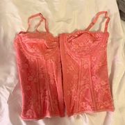 Pink corset top