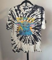 Star Wars "This Is The Way" Mandalorian Baby Yoda Tie Dye Men’s T-Shirt Size Med