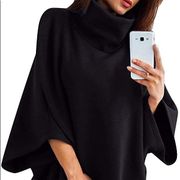 NWT Cherish Boutique Black Poncho sz Medium