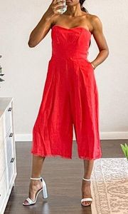 Greylin red sleeveless Jumpsuit size med