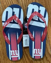 New With Tag New York Giants Flip Flop Sandals 