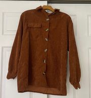 Button Down Oversized Corduroy Shirt