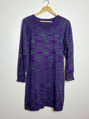 CLEARANCE! Purple/Gray  Sweater Dress Size M EUC