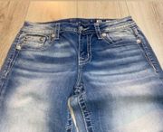 Miss me jeans mid rise capri cropped crop blue denim