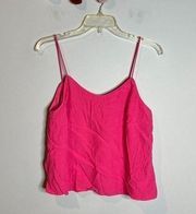 🌺 WAYF pink cropped strappy tank top