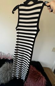 Black And White Stripe Maxi