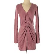 NWT Bobi Black Mauve Front Knot Dress