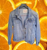 Per Se Light Wash Denim‎ Jacket Size Medium