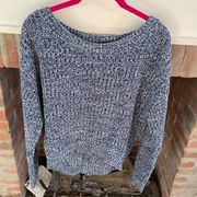 BDG Twisted Knit Blue Grey Crewneck Sweater size Small