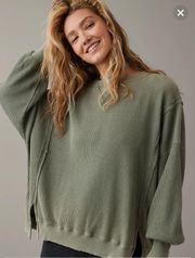 Oversized Big Hug Waffle Sweatshirt