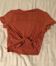 Burnt Orange Workout Shirt