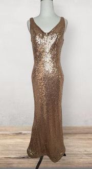 Jump Apparel Sequin Maxi Dress Size 1/2