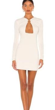 Camila Coelho Amelie Mini Dress in Beige