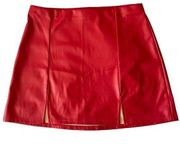 Faux Leather Mini Skirt