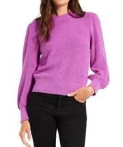 NIC+ZOE Womens XL Cheerful Chill Sweater in Pink Purple Mix NEW