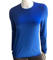 Patagonia Blue Long Sleeve Polyester Athletic Shirt Women's Size XS