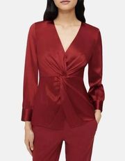 Theory Womens Silk Peplum Blouse NWOT 
Size 8 (b19)