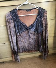 Long Sleeve Boho Top