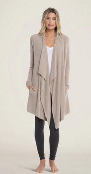 💕BAREFOOT DREAMS💕 CozyChic Lite Island Wrap ~ Taupe L/XL NWT