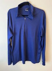 Unisex XL Patagonia‎ Capilene Quick Dry Quarter Zip Navy