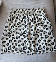 Animal Print Flowy Mini Skirt