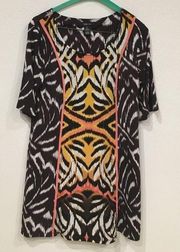 Style & Co Tribal Print Dress Size Medium EUC