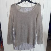 Bar III Sweater Light Grey Size L