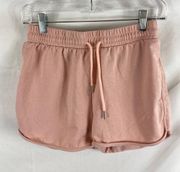 4/$25 Shein Cinch Waist Casual Light Pink Shorts 6