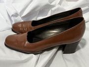 Vintage Talbots Brown Leather Heels
