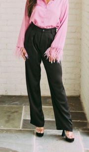 Black Dress Pants (shiny satin-like material)