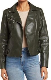 Sam Edelman zip up Faux Leather Moto Jacket