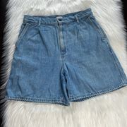 Aritzia Wilfred Free Effortless High Rise Denim Shorts