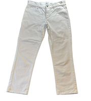 Calvin Klein White Denim Straight Leg Cropped Jeans - Size 6