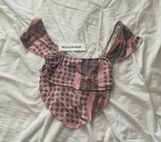 bikini top   Size small  Condition:NWT  Color: pink Details : - Can be worn as bikini top or crop top