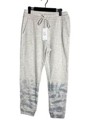 NWT Calme Johnny Was Mira Lounge Jogger Heather Gray Tie Dye Sweatpant Size M