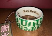 Retro Juicy Couture Chunky Wide Bangle Bracelet Vintage Green White Rare