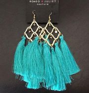 New Romeo & Juliet Chandelier & Turquoise Tassels