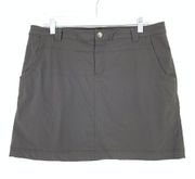 Eddie Bauer Skort Women's Size 12 A-Line Gray Pockets Activewear